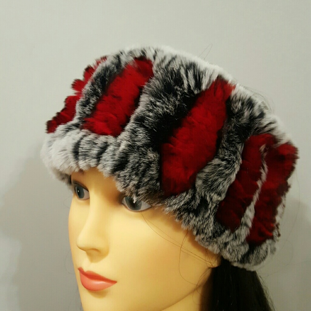 Rabbit fur headwrap